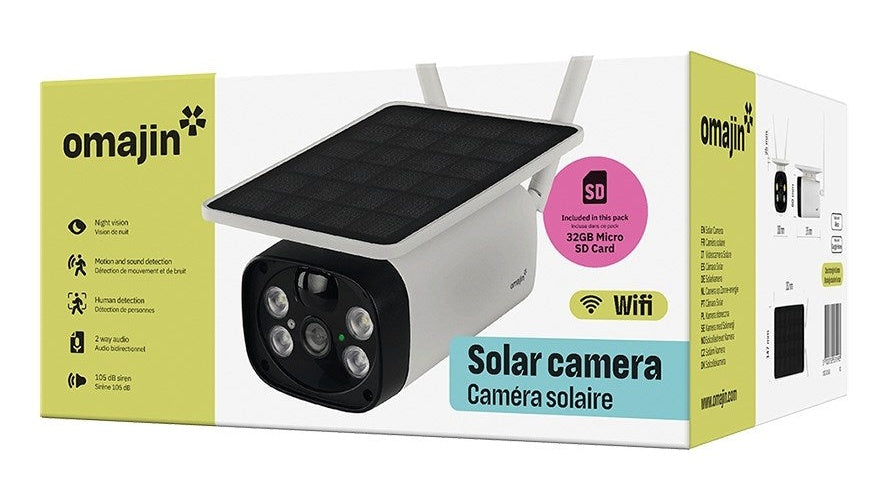 Wireless Security Camera OMAJIN OSC-01-EU solar White  Black afbeelding 3