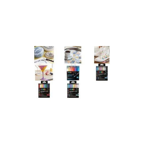 Uni-Ball 442258 Marker UNI PC-1MR 8er Set Soft Col (181752) afbeelding 1