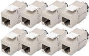 DIGITUS CAT 6A Keystone Jack Shielded 8 pcs. Tool Free Connection (DN-93617-8)
