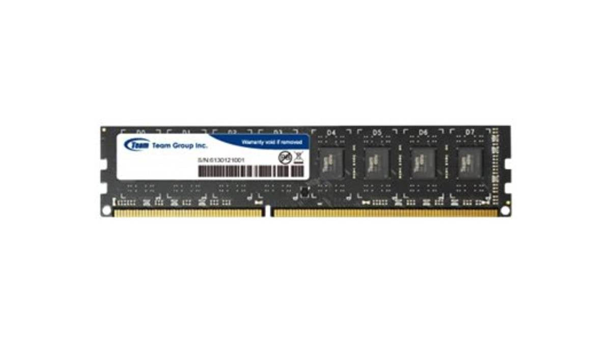 Team Elite - DDR3 - 4 GB - DIMM 240-PIN - 1600 MHz/ PC3-12800 - CL11 - 1.5 V - unbuffered - non-ECC