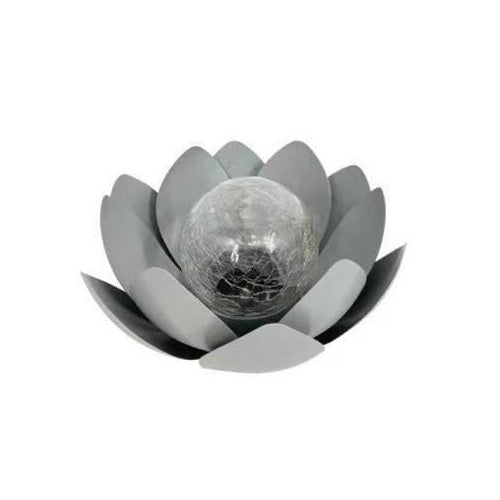Nénuphar solaire - GALIX - 25 cm - 7 Lumens - 8 heures d'éclairage - Interrupteur on/off afbeelding 2