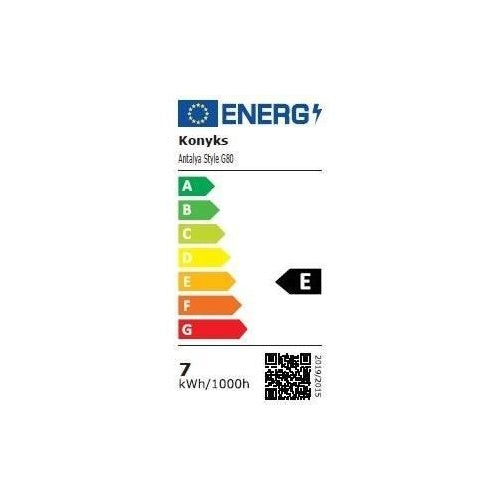 Ampoule Wi-Fi + BT, Blanc réglable, E27, 7W - Konyks Antalya Style G80-E27 afbeelding 2