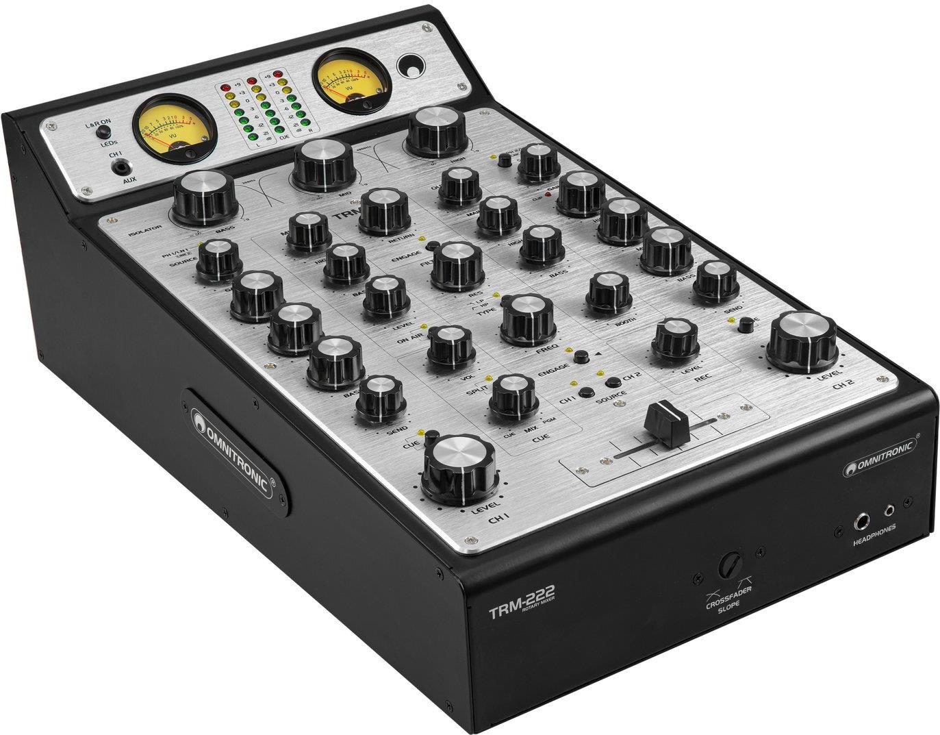 OMNITRONIC TRM-222 - 2-Channel Rotary Mixer - Professional Use - 10355932 2-Kanal