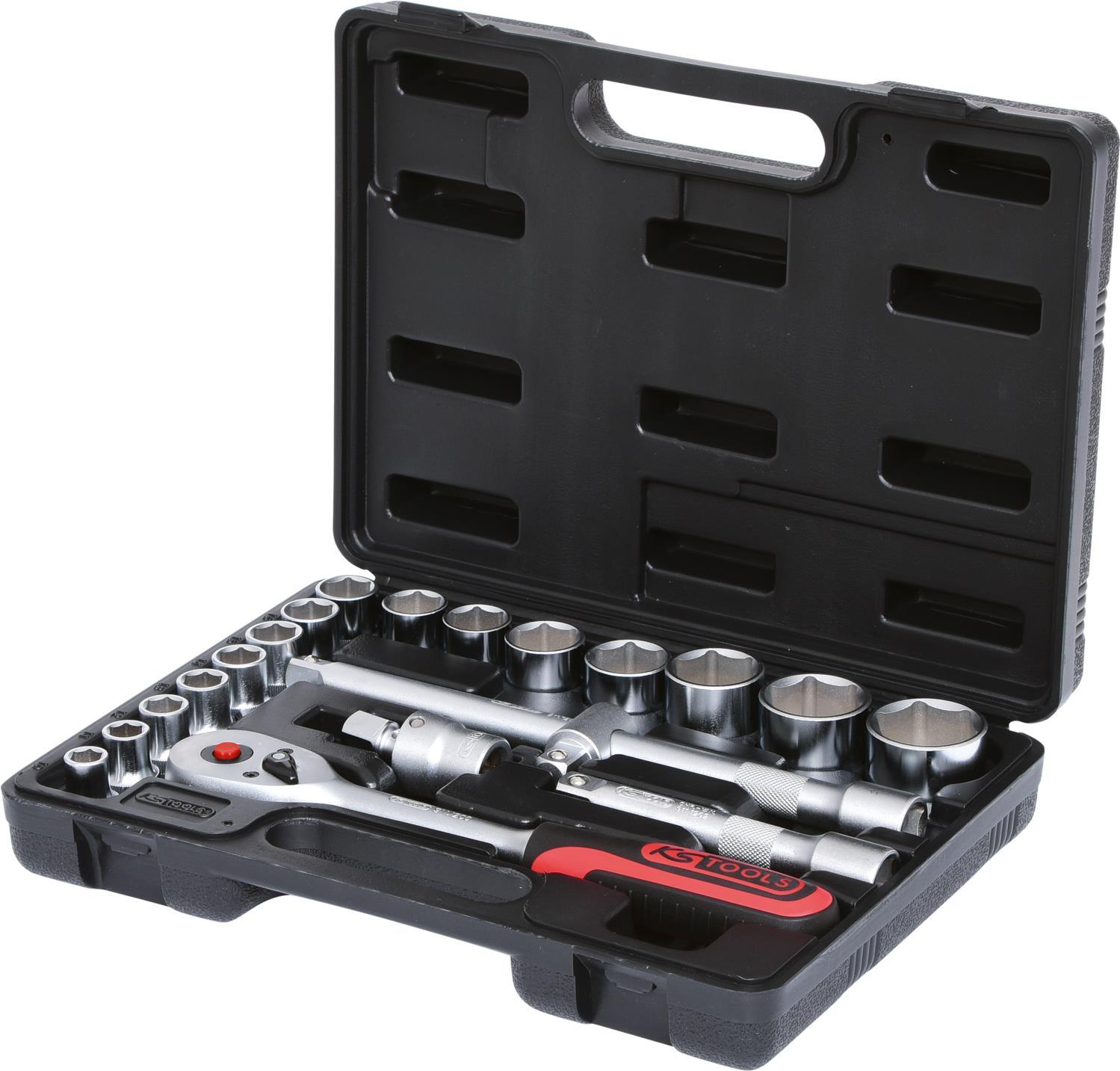 KS TOOLS 1/2" Socket Wrench Set, 20-Piece (911.0620)