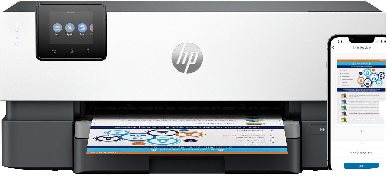 HP Officejet Pro 9110B Printer - Wireless, A4, Color, Duplex - 5A0S3B#686
