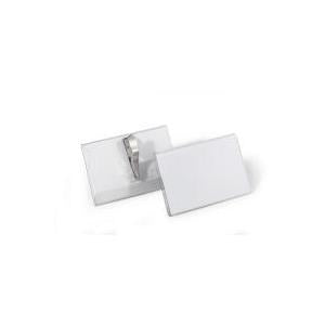 DURABLE Name Badge 54x90mm with Crocodile Clip 25 Pieces 811119