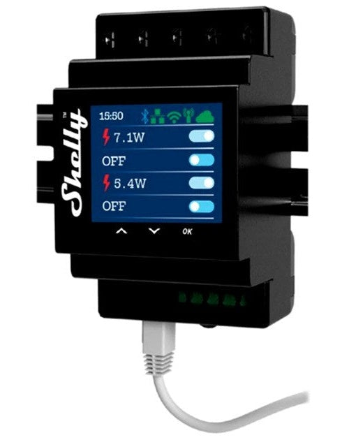 Shelly 4Pro PM Shelly Hutschienenrelais Bluetooth, Wi-Fi (Shelly 4Pro PM) afbeelding 1