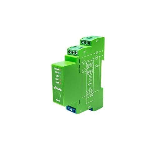 Shelly · Hutschiene·"Pro Dimmer 2PM"· LEDs & Glühbirnen· 2 Kanäle· Messfunktion· WLAN (Shelly_Pro_Dimmer_2PM) afbeelding 5