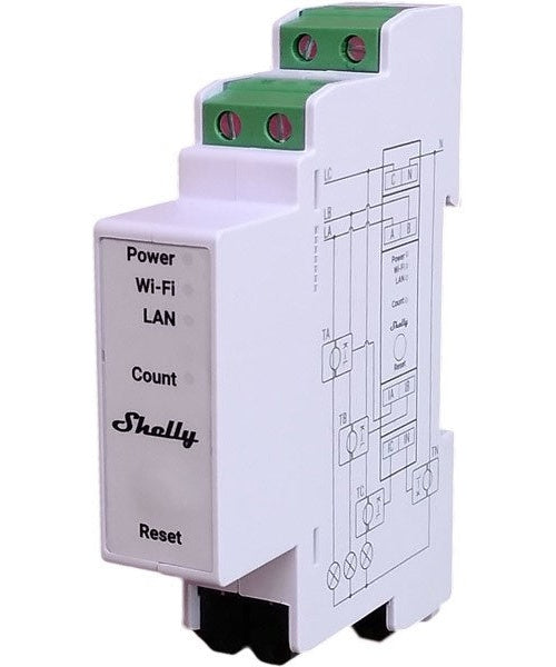 Shelly · Hutschiene·"Pro 3EM-3CT63"· Stromzähler· inkl. CT· Messfunktion· WLAN· LAN (Shelly_Pro_3EM_3CT63) afbeelding 4