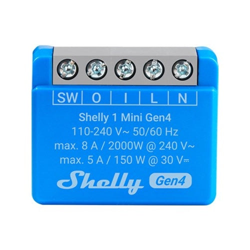Shelly · Unterputz·""1 Mini Gen4""· 2er Pack· Relais· max 8A· 1 Kanal· WLAN· Matter (Shelly_1_Mini_Gen4_2er) afbeelding 1