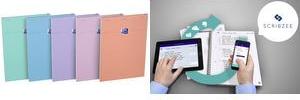 Oxford Smart Notebook A4, Checked, 80 Sheets, Pastel