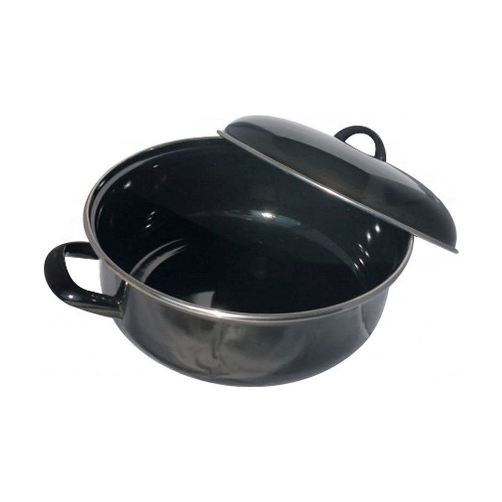 CasaLupo Enamel Casserole 22 cm Black