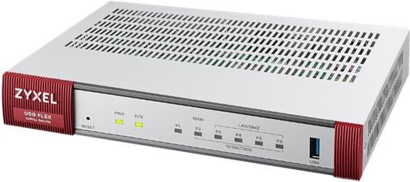 Zyxel ZyWALL USG FLEX 100HP - Firewall - 1 Year Security Bundle - 8 Ports - Cloud-managed (USGFLEX100HP-EU0102F) 1GbE