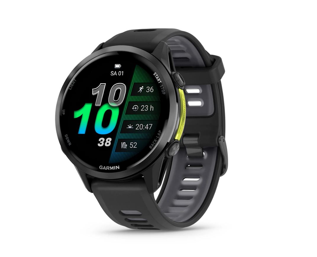 Garmin Forerunner 970 47 mm Smartwatch, AMOLED, Titanium, Sapphire Glass, Whitestone
