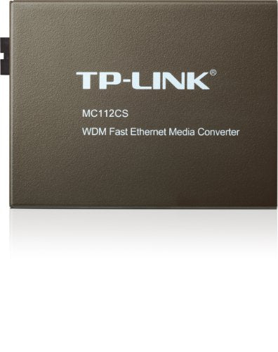 TP-Link MC112CS Media Converter - 10Base-T/100Base-FX (MC112CS) 100Base-TX RJ-45