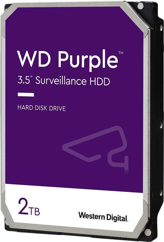 WD Purple Surveillance Hard Drive - 2 TB - Internal - 3.5" - SATA 6Gb/s - WD20PURZ