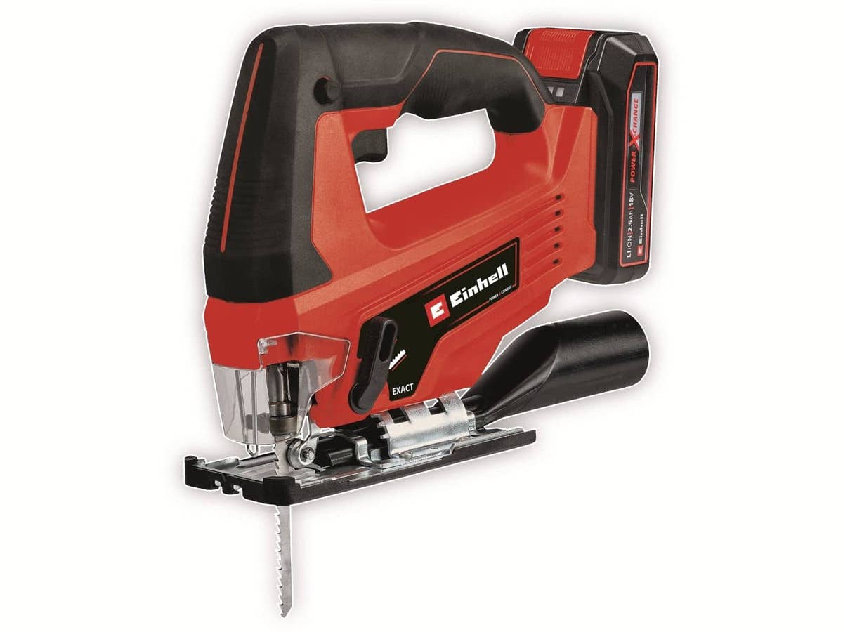 Einhell TC-JS 18 Li Cordless Jigsaw - 18V 2.5Ah Battery, Charger, Case