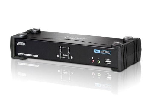ATEN CubiQ CS1782A KVM/Audio Switch - 2 x KVM/Audio - 1 Local User - Desktop