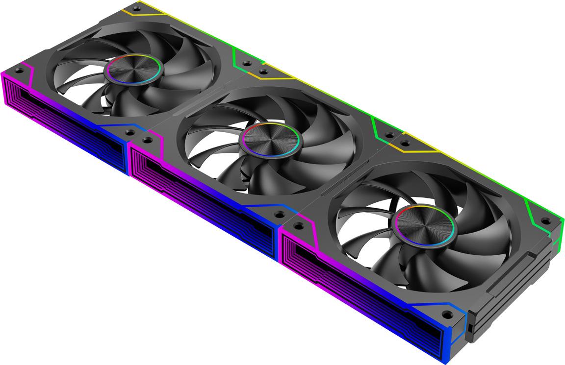 Xilence ARGB Fan 120 mm Daisy-Chain 3-Pack - Model XPF360.ARGB 125x360x25mm