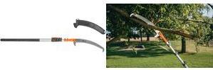 Bradas V-SERIES Pruning Saw with Hook - Telescopic up to 5.5 m - Blade Length 360 mm