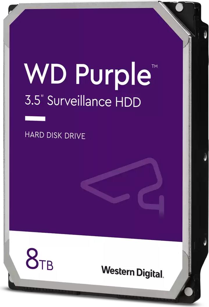 WD Purple WD85PURZ Hard Drive, 8TB, Internal, 3.5", SATA 6Gb/s, 5640 RPM