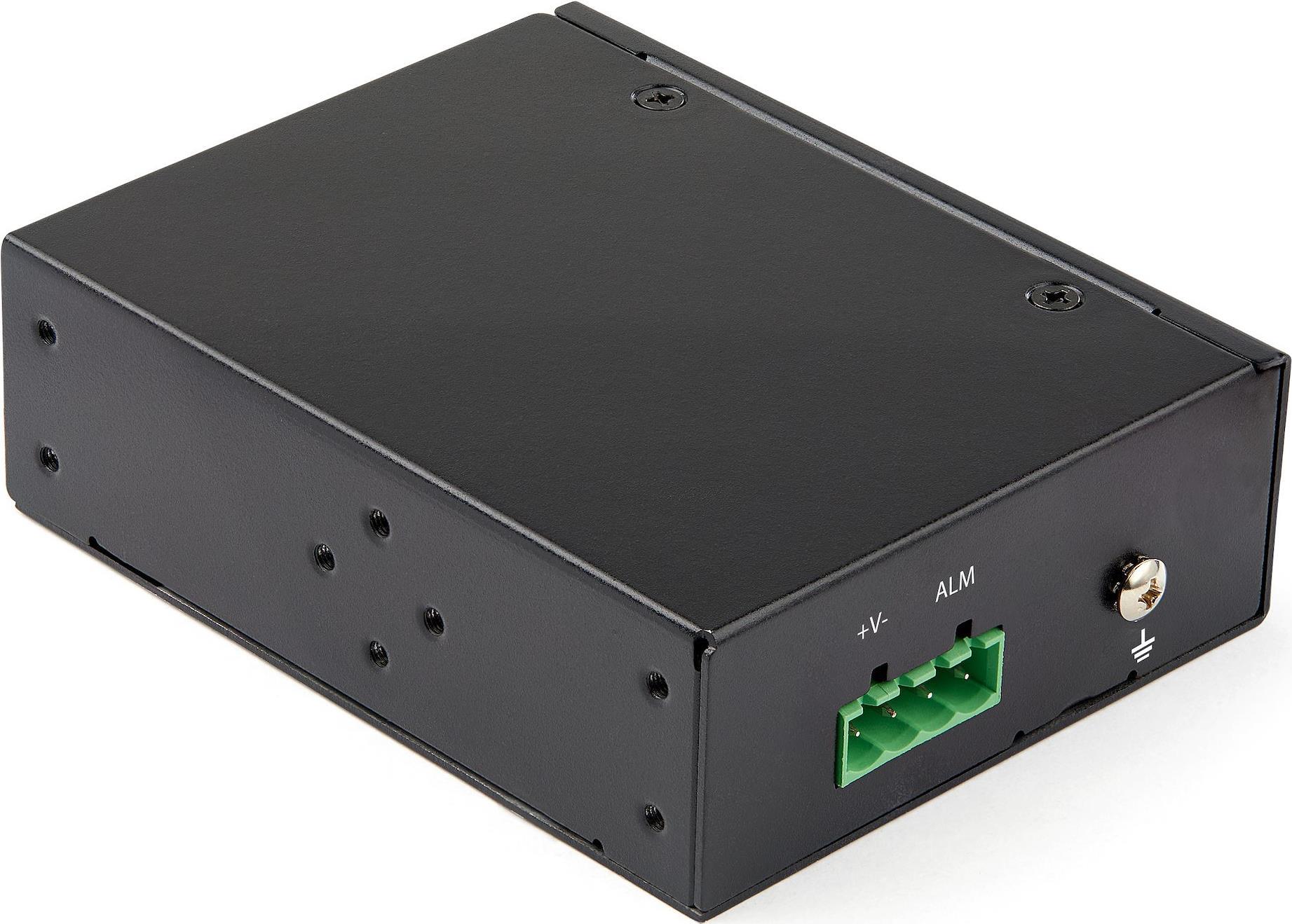 StarTech.com Industrial Media Converter - 1 Gbps - Fiber Optic to Copper - IMC1GSFP IP-30/-40 1000Base-SX 1000Base-T RJ-45