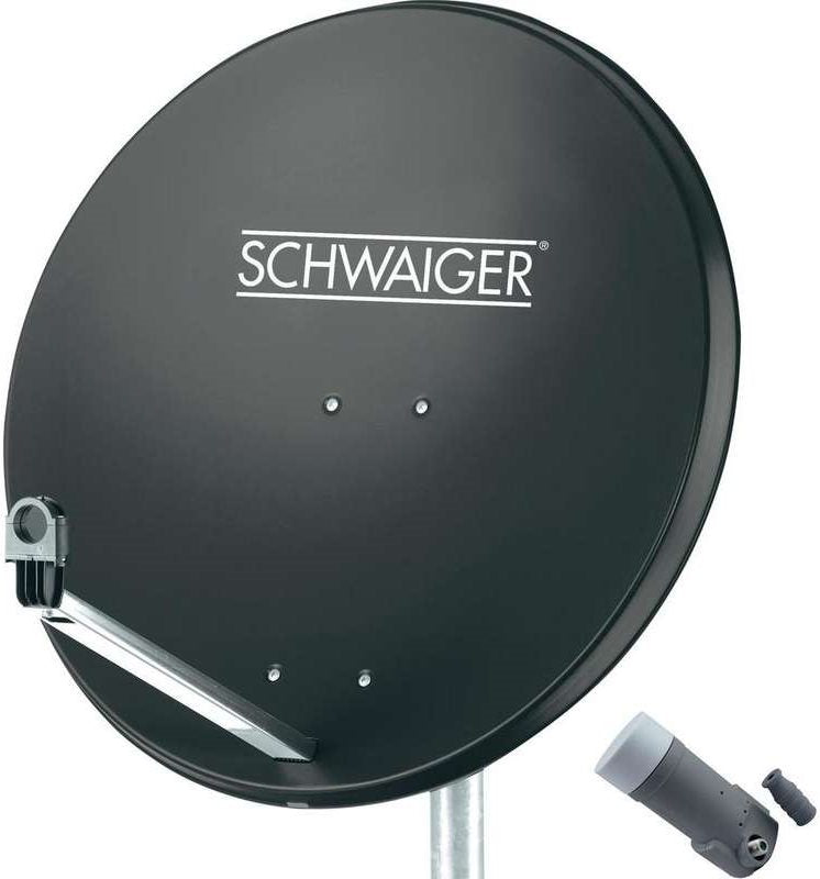 SCHWAIGER SAT System 80 cm, Single LNB, Anthracite