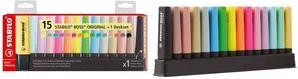 STABILO BOSS ORIGINAL Highlighter 15-Piece Set Black Plastic F60915