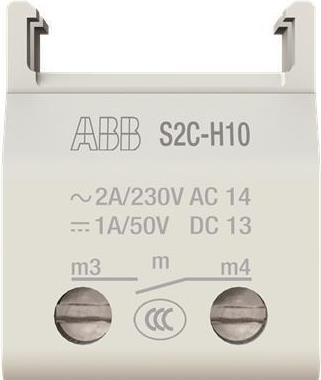 ABB Stotz S&J Auxiliary Switch, Mountable 1S, for M Compact S2C-H10