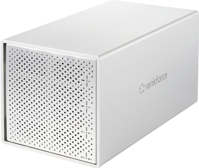 Renkforce RF-5587610 SATA Hard Drive Enclosure 4 Bays USB 3.2 Gen 1 (RF-5587610) 2.5-inch 3.5-inch