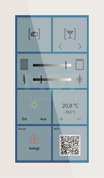 MDT KNX Glass Touch Smart Plus - 6 Inch - BE-GTSP6TW.01S