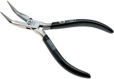 C.K. Precision Needle-Nose Pliers, Bent/Serrated, 145 mm T3769