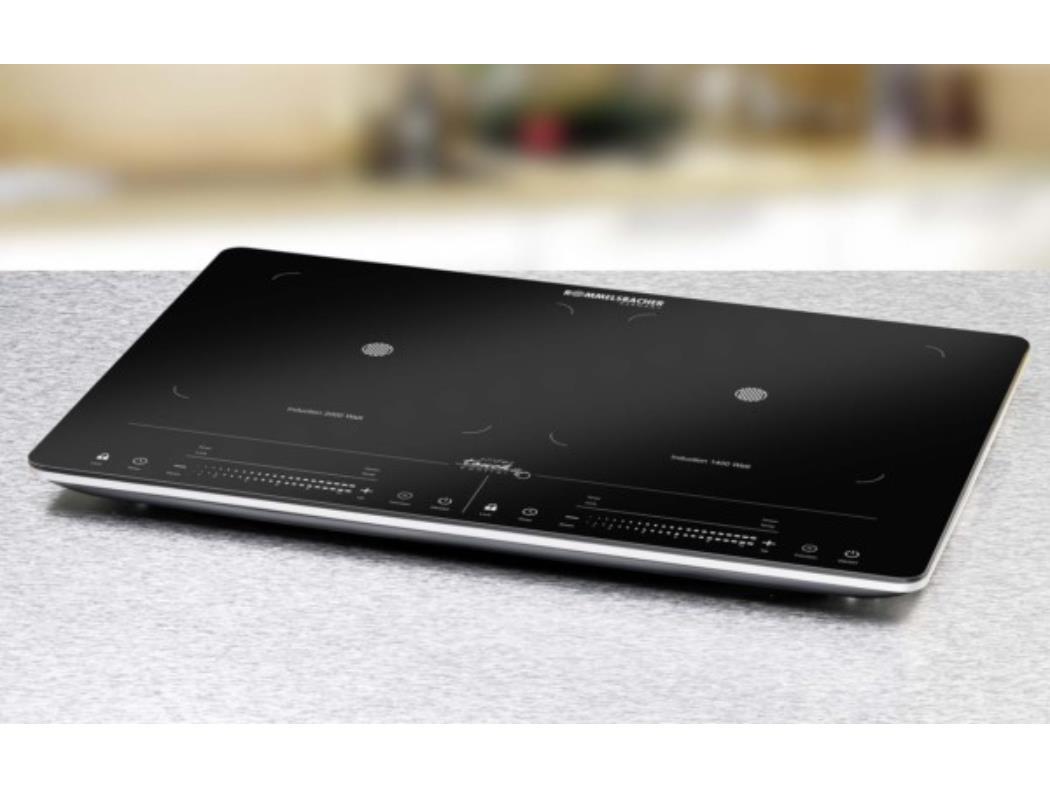Rommelsbacher CT 8686 Cooktop - Black - 56 cm Work Surface - 2-Zone Induction (CT3420/IN)