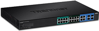 TRENDnet TPE 204US Smart Switch - 8 x 10/100/1000 UPOE + 8 x 10/100/1000 PoE+ + 4 x Shared Gigabit SFP