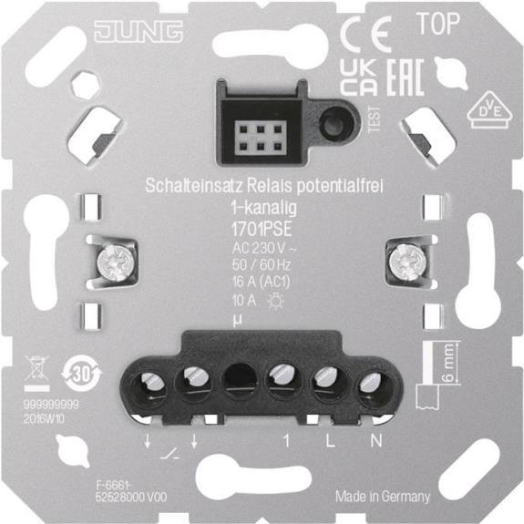 Jung Switching Insert Relay 1701PSE Potential-Free 1-Channel 1-can