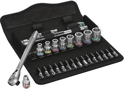 Wera 8100 SA 11 Zyklop Socket Wrench Set 28-Piece Imperial (05004021001)