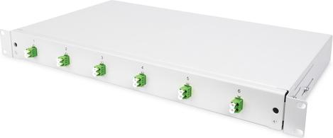 DIGITUS 1U FO Splice Box 6x LC DX Equipped OS2 APC (DN-96330/9APC)