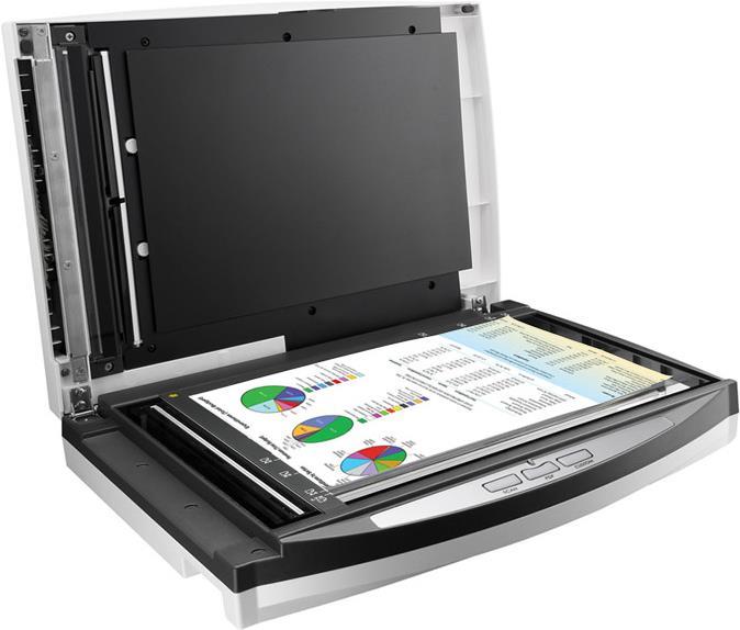 Plustek SmartOffice PL4080 ADF ADF + Manual feed scanner 600 x 600DPI A4 Schwarz - Grau (0283)