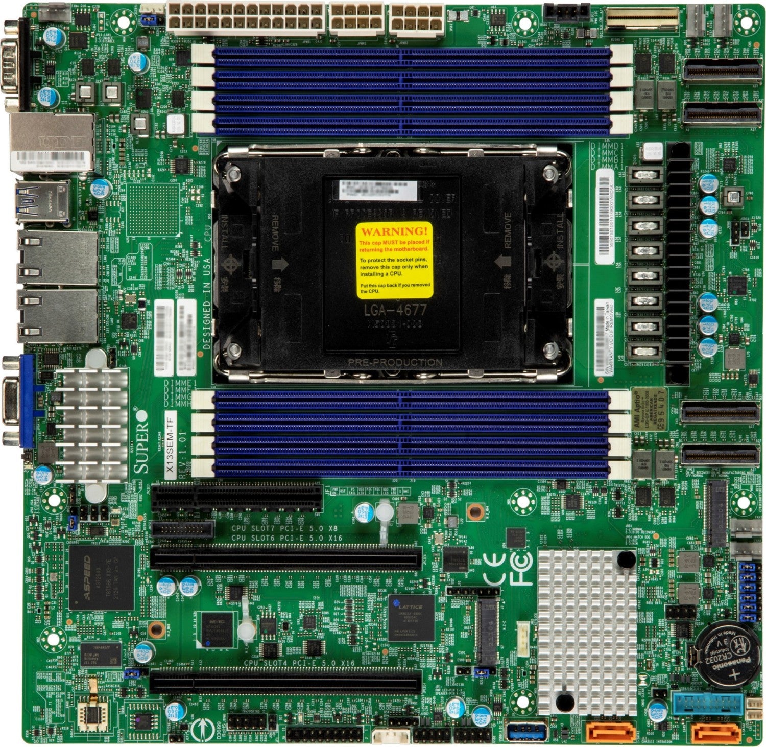 Supermicro Mainboard MBD-X13SEM-TF-O micro-ATX Sockel 4677 Single (MBD-X13SEM-TF-O)