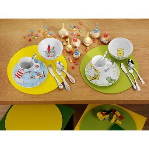 WMF Kinderbesteck Safari 4-teilig Inhalt: 1x Löffel, 1x Gabel, 1x Messer, 1x Kleiner Löffel (12.8002.6040) afbeelding 2