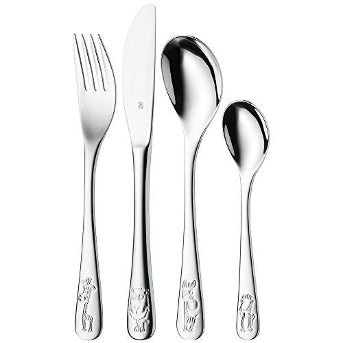 WMF Kinderbesteck Safari 4-teilig Inhalt: 1x Löffel, 1x Gabel, 1x Messer, 1x Kleiner Löffel (12.8002.6040) afbeelding 3