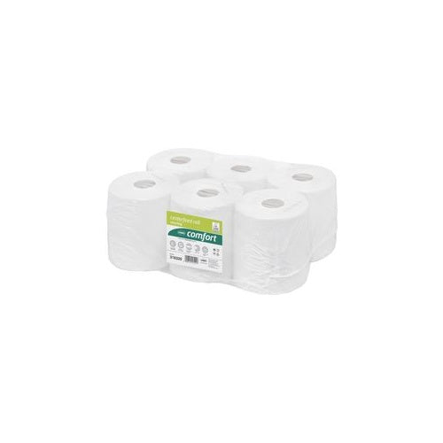 wepa Handtuchrolle Comfort, 2-lagig, hochweiß, 68 m Tissue, 100% Recycling, mit Diamantprägung, Breite: 200 mm, - 1 Stück (317090) afbeelding 1