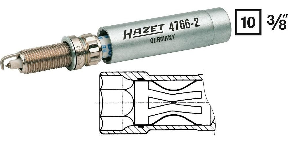 Hazet Zündkerzen-Schlüssel 4766-2 (4766-2) afbeelding 1