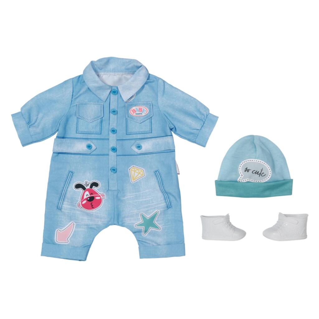 Baby Born Jeans Overall - Casual Outfit for 43 cm Dolls