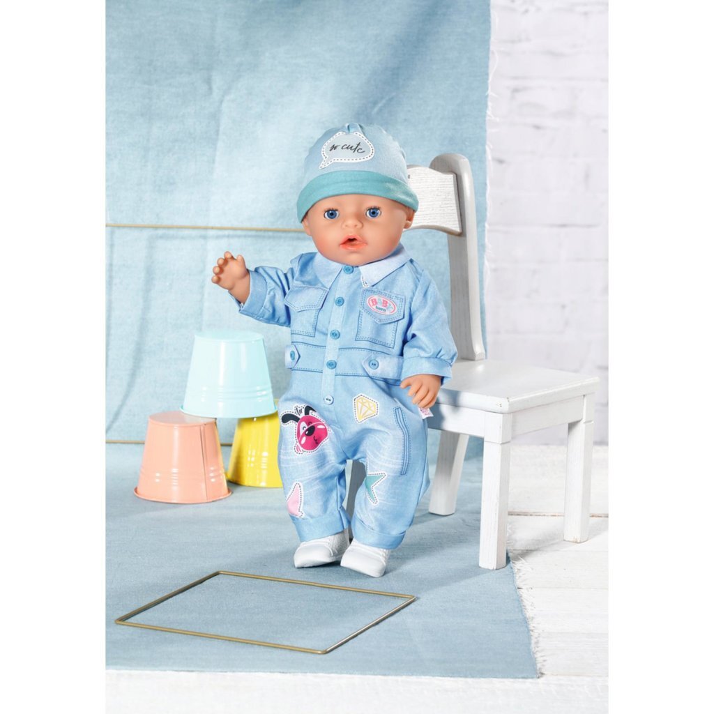 Baby Born Jeans Overall - Casual Outfit for 43 cm Dolls