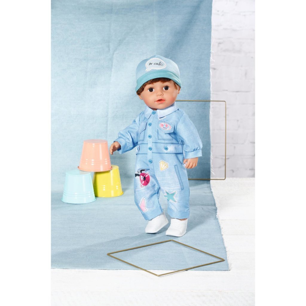 Baby Born Jeans Overall - Casual Outfit for 43 cm Dolls