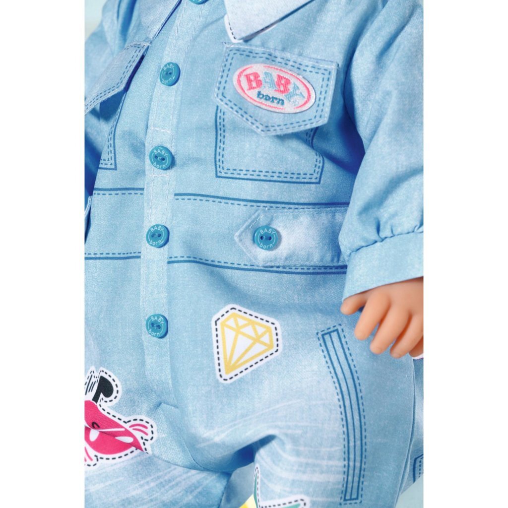 Baby Born Jeans Overall - Casual Outfit for 43 cm Dolls