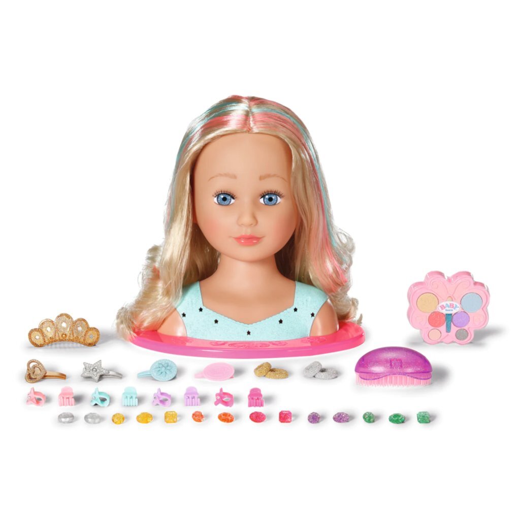 Baby Born Sister Styling Head - Makeup & Hair Styling Playset