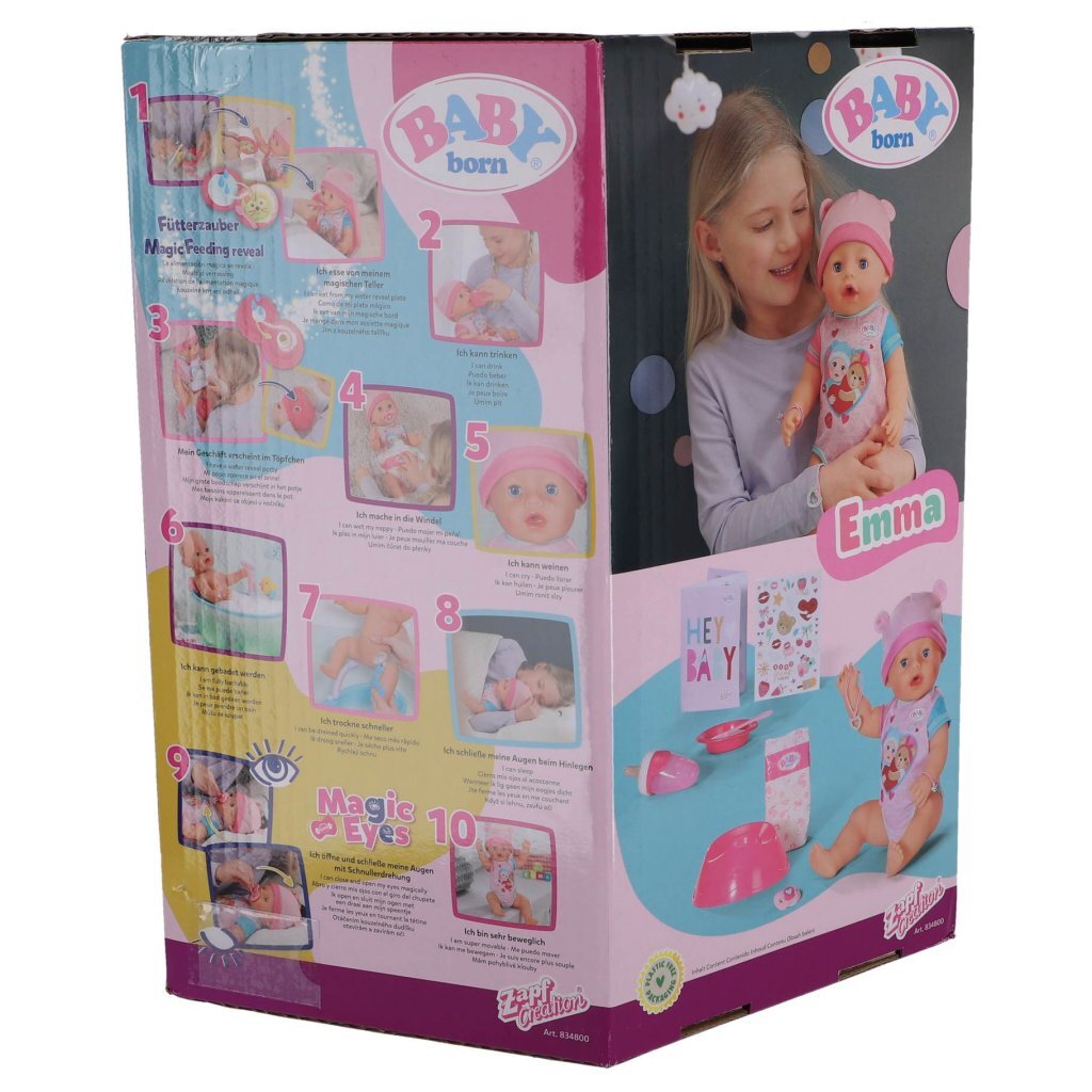 Baby Born Doll Emma 43 cm, Cuddly Playmate