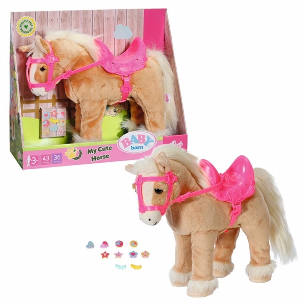 Baby Born Plush Pony My Horse Cutie with Accessories for Ages 3+